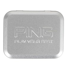 PING AC-U221 Golf Round Accessory Tee Set Tin Case 36215-01 Silver New