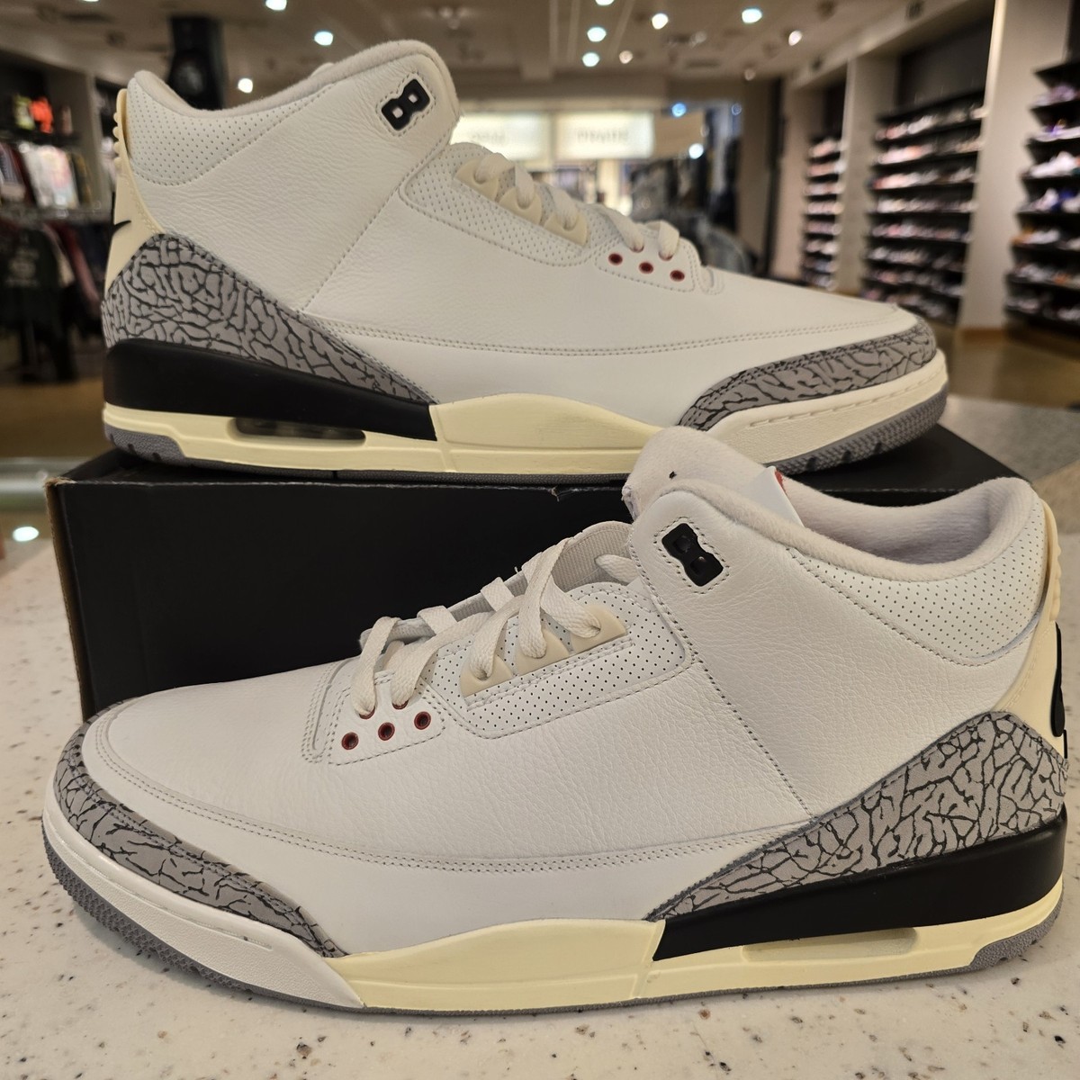 Size 18 - Jordan 3 Retro Mid White Cement Reimagined for sale