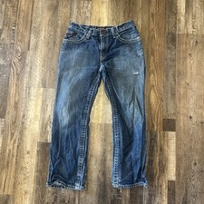 Ariat M4 FR Jeans Mens 33X30 Blue Denim Relaxed Boot Cut Ranch CAT 2 Flaw