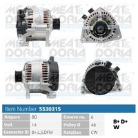 Meat & Doria Generator FüR Ford Focus Turnier DNW 1.8 16V 2.0 DAW DBW DFW
