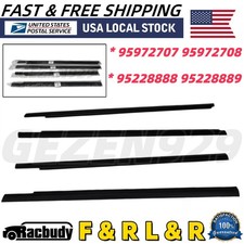 New F R R L Window Weather Strip Belt Kit 4pcs For Chevrolet Spark 2013-2015