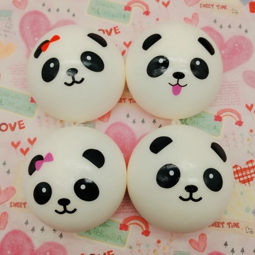 7CM PU Slow Rising Kawaii Stretch Scented Panda Shaped Squeeze Toy for Stress - 第 5/11 張圖片