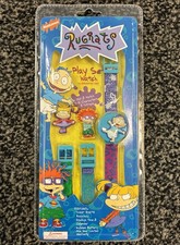 Nickelodeon Rugrats 1998 Play Set Watch Super Quartz Display Timepiece Brand New