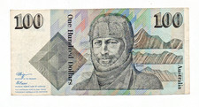1990 Australia $100 Paper Banknote  Fraser/Higgins  ZGE 517837 - Circulated