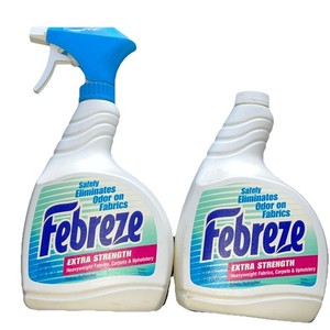 FEBREZE Extra Strength Fabric Refresher VTG 1997 Spray75% Full + Refill 33.8oz