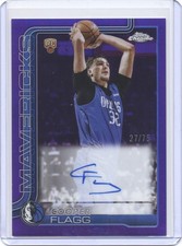Cooper Flagg 2025 Topps Chrome Purple Rookie RC Auto Refractor /75