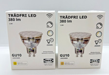 Lot 2 x Ikea TRADFRI LED GU10 Bulb 380 lm Smart Wireless Dimmable White Spectrum
