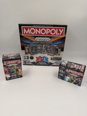 Lot (1) Game and (2) Blaster Boxes for 2024-25 Panini NBA Prizm Monopoly 3rd Ed.