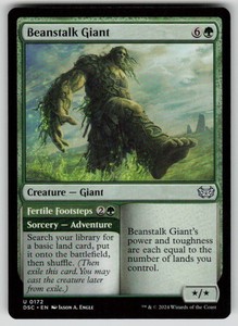 Beanstalk Giant // Fertile Footsteps - Commander: Duskmourn: House of Horror #172