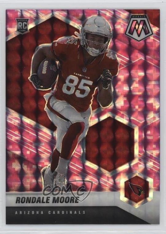 2021 Panini Mosaic Rookies Pink Camo Prizm Rondale Moore #317 Rookie RC 0wp8