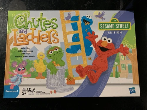 Milton Bradley Sesame Street Chutes and Ladders Board Game 2004 Edition