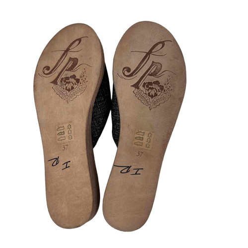 Free People Gr. 37 Daybird Mini Wedge Slide Sandalen schwarz Slipper NEU - Bild 8 von 9