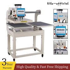 16x 24 Pneumatic Up-sliding Dual Platen Heat Press Machine Double Station Hoodie