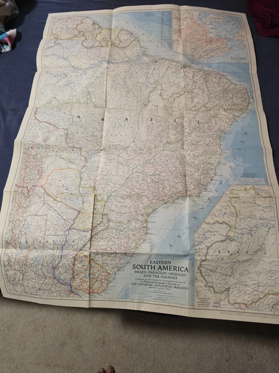 Preços baixos em Mapas antigos da América do Sul e Atlas 1950-1959