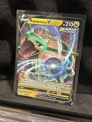 Rayquaza V 100/159 Crown Zenith Full Art Holo Pokemon TCG NM