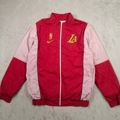 LA Lakers Nike Jacke Herren XXL Rot NBA Warm Up Track Vintage Anoral Basketball