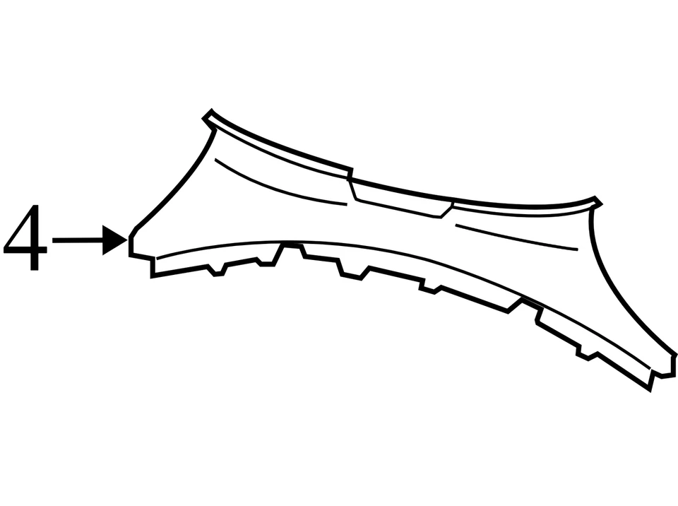 2001-2005 Volkswagen Beetle Rear Body Panel Trim Panel Used 1C0863459FB41 OEM — 第 2/4 张图片