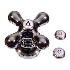 Cross-Arm Faucet Handle  Sink  Bathtub Handle  1 Count Pack of 1 1 Chrome