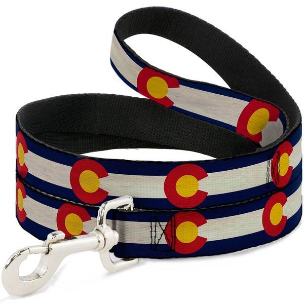 "Dog Leash Colorado Flags2 Repeat Vintage2 Wide 1.5\" (Us Import)"-image