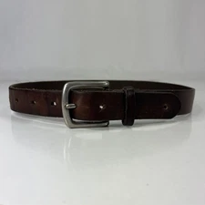 Old Navy Worn Brown Genuine Italian Leather Belt - USA - Youth/Kids Size 24