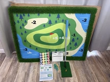 Floating Golf Green for Pool Games, Golf Chipping W/Golf Club- 47"x35" 20 Balls