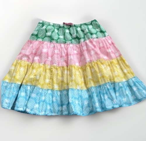 MINI BODEN-6/7- Girl's Tiered Skirt-Pineapple Print-Colorful A-Line-Full Twirl - Picture 3 of 9