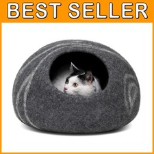 Felt Cat Bed for Indoor Cats - Large Size