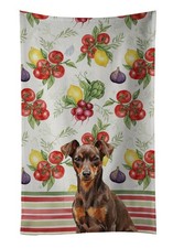 Caroline's Treasures Chocolate Rust Miniature Pinscher Vegetable Hand Towel