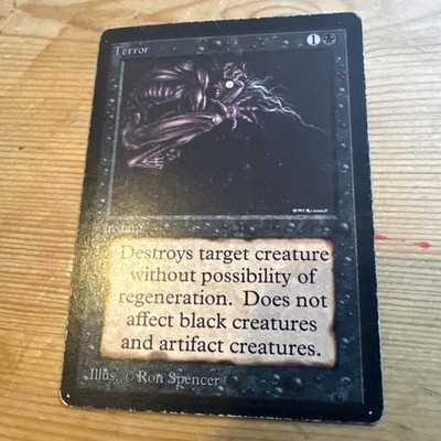 1993 MTG Magic the Gathering Beta Terror NM Raw Gaming Card TCG