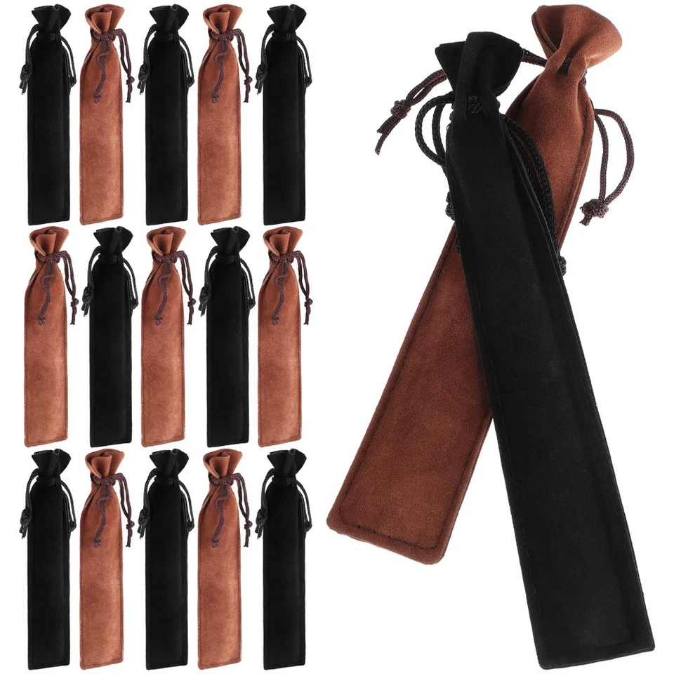 100 Pcs Velvet Pen Pouches Drawstring Pen Bags Single Pen Holders Packaging Pen - Image 4 of 4