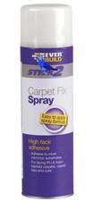 Everbuild Spray Adhesive Glue Carpet Fix Tiles Paper PU Underlay Felt  500ml 