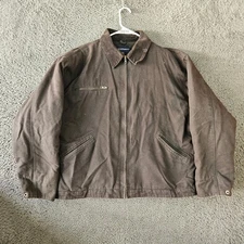 Port Authority Detroit Jacket XL Canvas Work Quilted Corduroy Collar J763