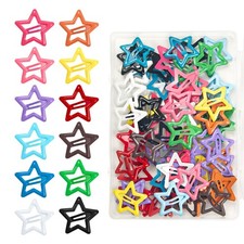 64 Pcs Metal Snap Hair Clips for 1 Count Pack of 64 , Random 12 Colors
