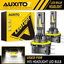 2-4PC H15 LED Bulbs High Beam DRL Headlights Conversion Kit 30000LM 6500K Bright