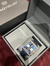 Tag Heuer Monaco Blue Men's 2022 Full Set Box And Papers.