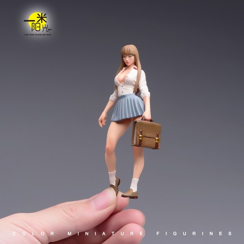 Diorama Scene Props 1/18 Fashion JK Girl 3D Painted Realistic Mini Figure Toys - Afbeelding 1 van 11