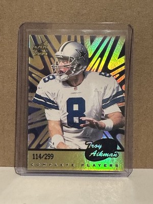 1999 aurora Complete players Troy aikman #1  S#114/299