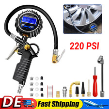 Druckluft Reifenfüller Geeicht Reifenfüllpistole Manometer Luftdruckprüfe 18 Bar