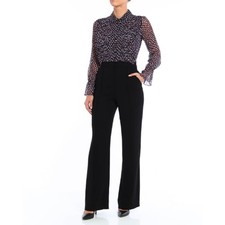 Diane von Furstenberg Ariella Jumpsuit Polka Dot Pleated Silk 4