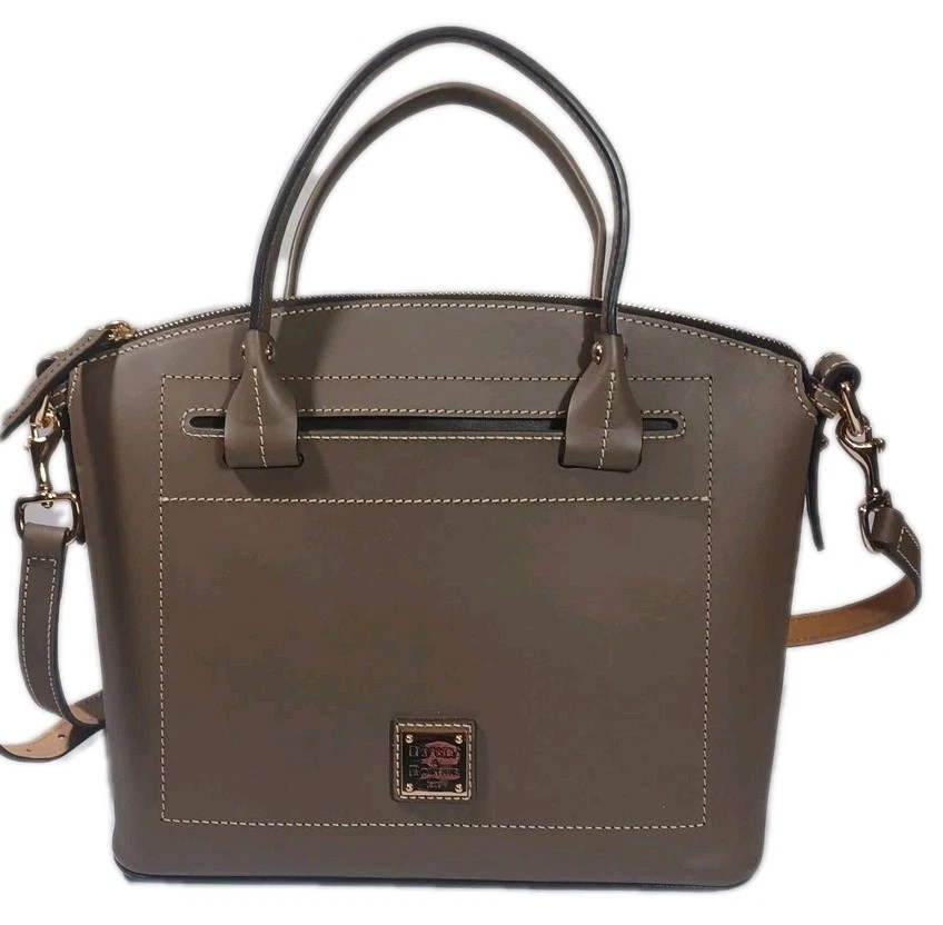 NUEVO Bolso Dooney & Bourke Beacon abovedado BBECN1469 marrón topo muestra de ventas Foto 2 de 4