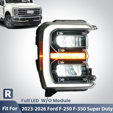 For 2023-2026 Ford F-250 F-350 Super Duty Led Headlight W/ Bulb Right Passenger