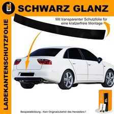 LACKSCHUTZFOLIE LADEKANTENSCHUTZ FÜR SEAT EXEO LIMOUSINE AB 2009 SCHWARZ GLANZ