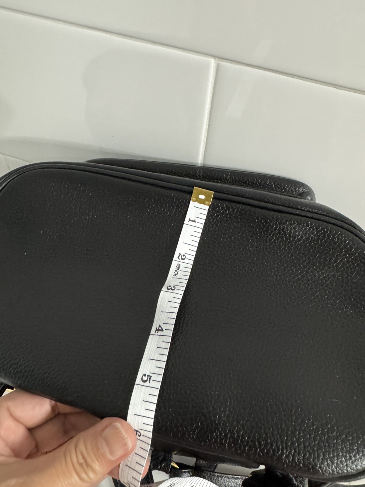 Authentic MCM Black Leather Backpack with Gold Hardware — image 9