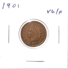 1901 US Indian Head Cent  VG Very Good Free Shipping