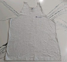 VTG 90's NWOT Champion Muscle Tee Tank Men's XL Made in USA Gray Deadstock