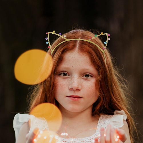 2 piezas diadema orejas de gato accesorios para el cabello infantil diademas para mujer - Imagen 2 de 12
