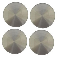 4X Wheel Center Hub Cap Stickers Emblem Decal Not Vinyl Silver for GMC Chevy