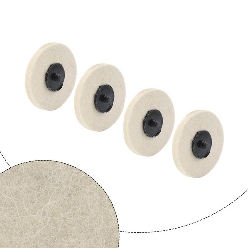 2/4/10 Pcs 3" Roloc Wool Felt Polishing Wheel Polisher Buffing Pad Holder Disc - Picture 15 of 27