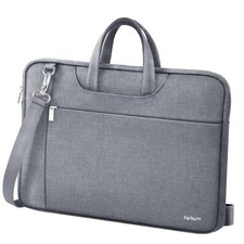 Laptop Bag Case Women Men Computer Sleeve with Shoulder 17 inch Grey