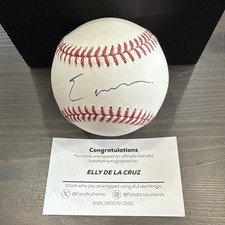 Elly De La Cruz Signed Baseball Auto Rawlings Official Fanatics MLB COA Reds